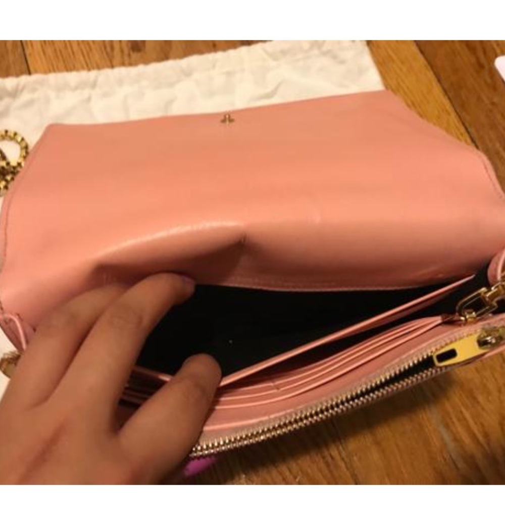 Balenciaga Chain Pink Leather Shoulder Bag - Picture 8 of 11